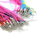 19Inch Organza Ribbon Wax Cord necklace with Lobster Clasp in Stock 100pcs/pack, ZYN0009-mix